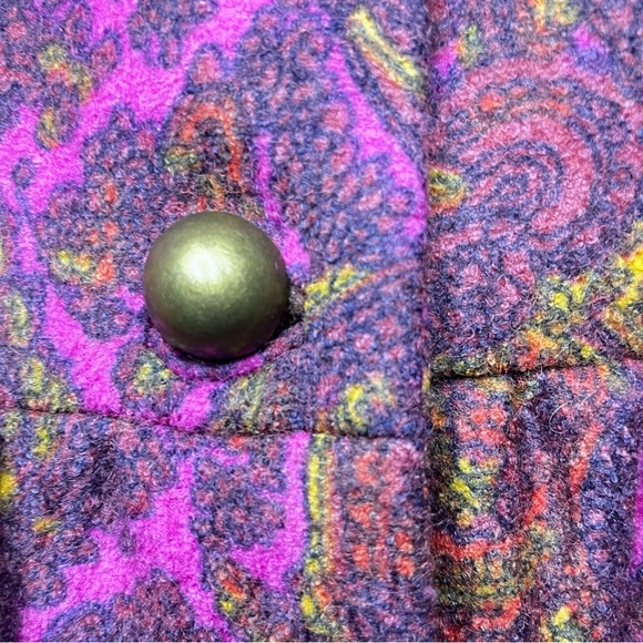 Plenty Paisley Print Wool Blend Princess Coat - Picture 8 of 13